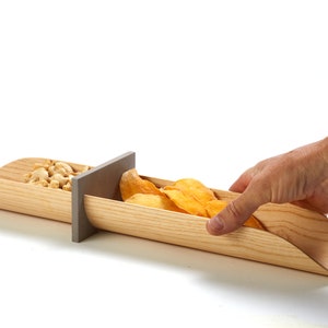 Fall Hosting Gift, Nuts Serving Tray, Home Gift For Mom, Wood Serving Tray, Outdoor Decor, Wood Dough Bowl, Baguette Bowl, TV Snack Tray1