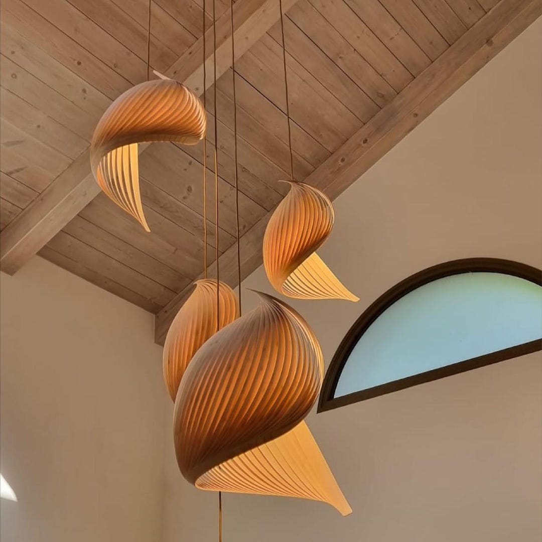 木製ペンダント照明 ジャパニーズスタイル - シャンデリア照明