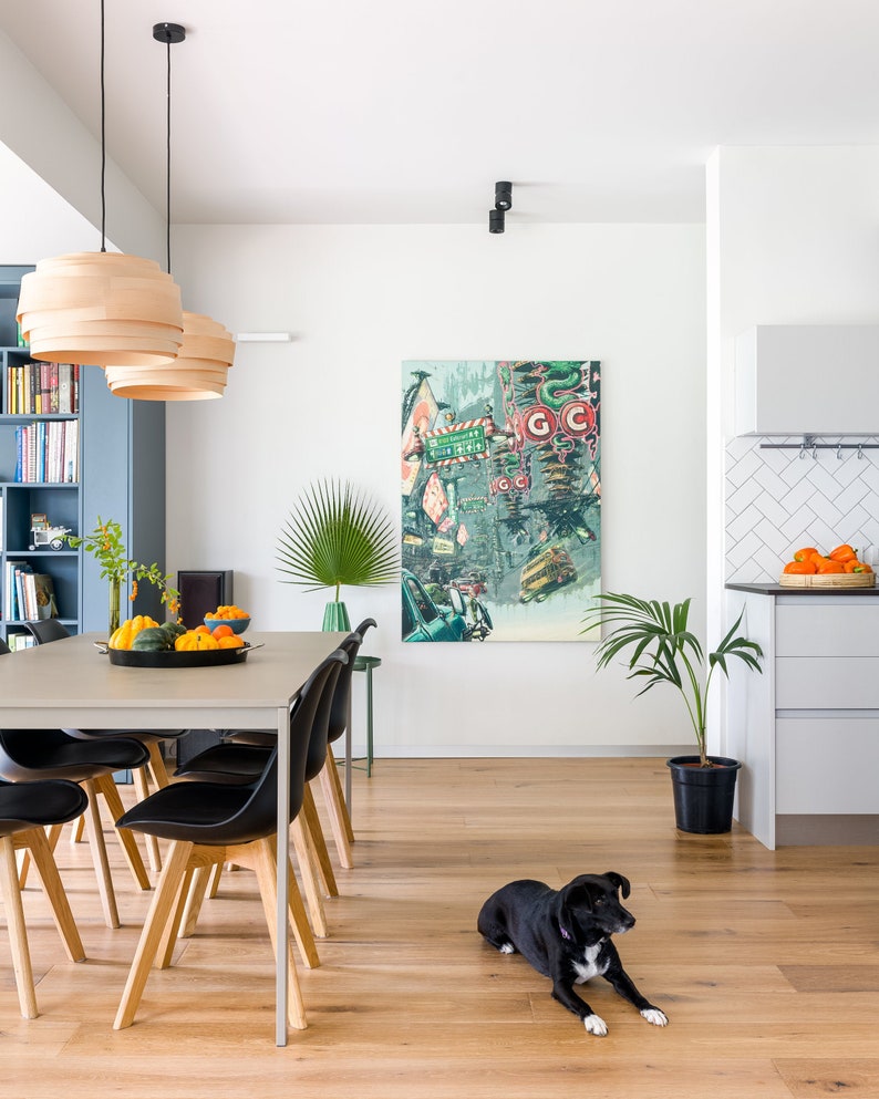 Veneer Wood Pendant Light Ceiling in Different Dimensions Etsy