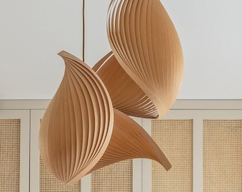 Designer Chandelier For Kitchen Furniture and Lighting - Wood Foyer Chandelier Lighting - Staircase Pendant Lamp Mirror Style - Wing Mirror