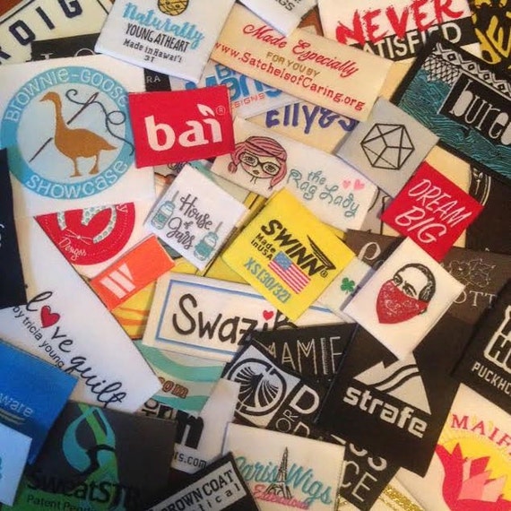 Personalized 100% Woven Sewing Labels 1 Wide - Made by Label Weavers (250  Labels)