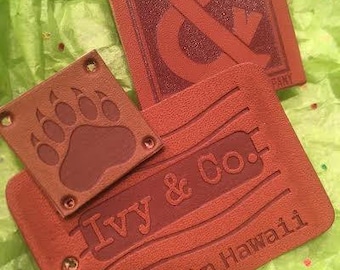 500 Leather Labels USA Leather Patches