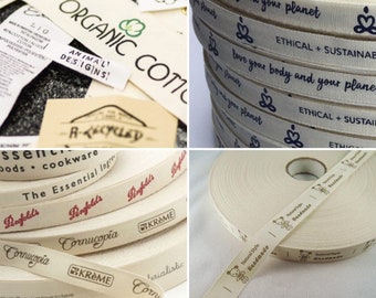 50 yards Cotton Printed Ribbon on Rolls