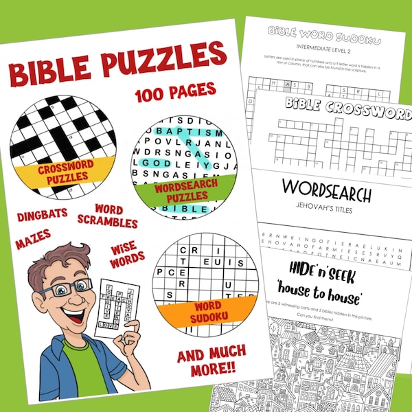 JW Bible Puzzle Activity Book - Teens/Adults PDF Download