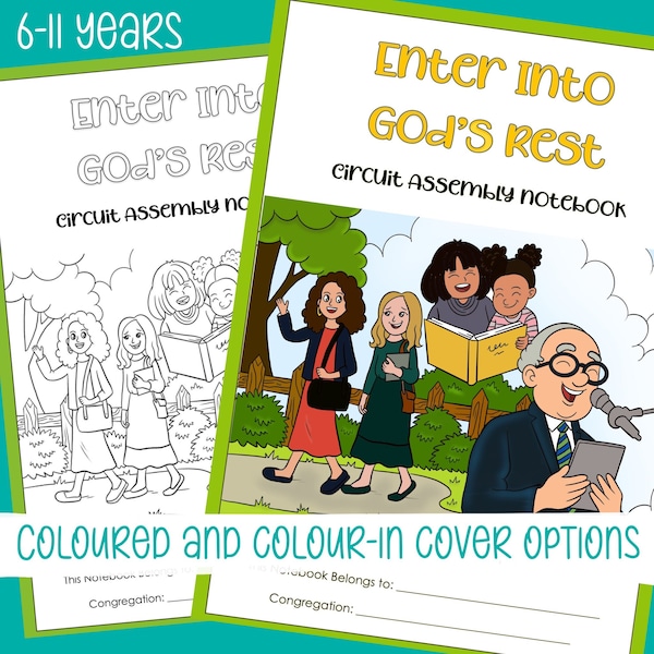 JW Kids - Enter Into God's Rest - Circuit Assembly Activity Notebooks- Instant PDF download