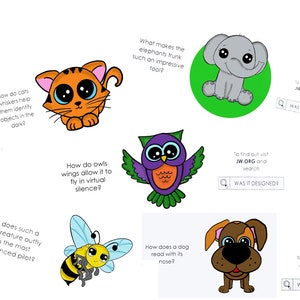 JW Kids ¿Fue diseñado? Sobre Testimonio Imprimible - Set 1