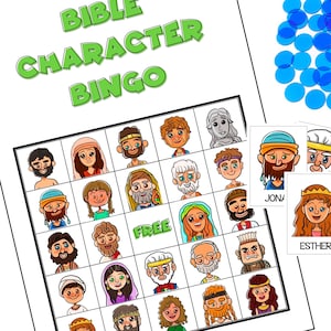 JW Game - Kids - Bible Character Bingo - PDF Download