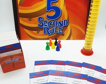 JW Game - BIBLE 5 Second Rule - Game Cards - PDF Download
