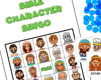 JW Kids - Jeu de bingo avec personnages bibliques - Téléchargement PDF