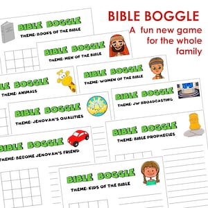JW Kids Bible Boggle Game: Family Worship, Homeschool Activity ...