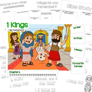 JW Kids Bible Activity - 1 KINGS - PDF Download