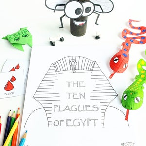 JW Kids - Conjunto de actividades de las 10 plagas - Culto familiar - Actividad de educación en casa - Descarga instantánea en PDF