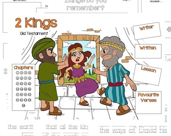 Activité biblique JW Kids - 2 ROIS - Téléchargement PDF