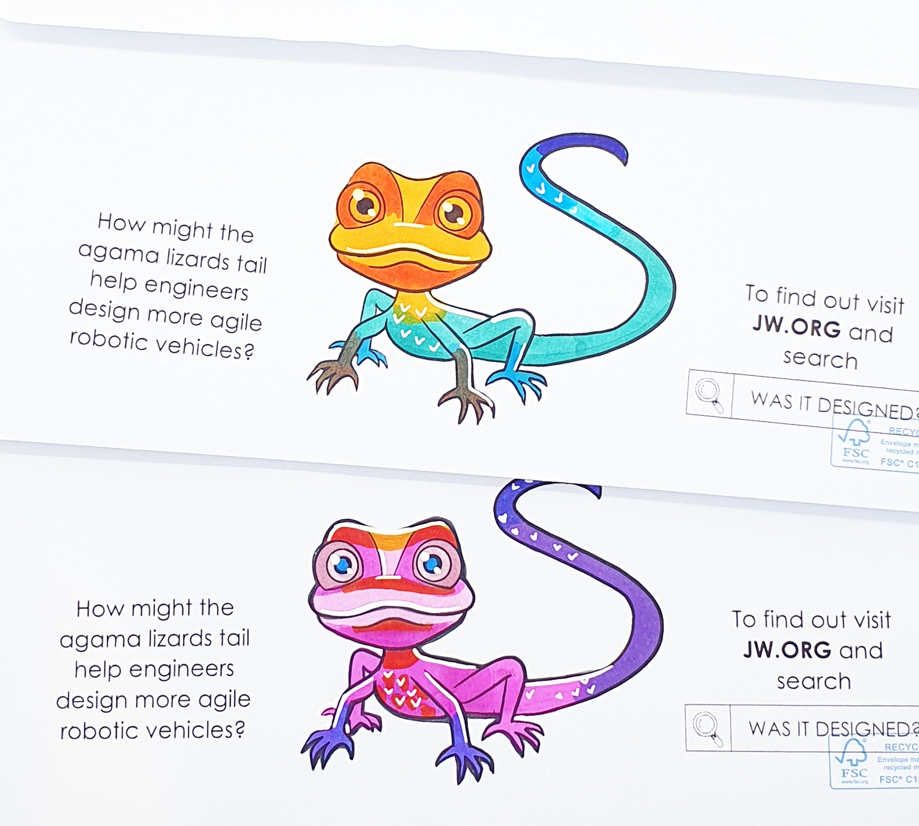 JW Kids 'Was It Designed?' Witnessing Envelope Printable - Se…