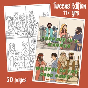 JW Tweens 11+yrs - &#39;Behave in a Manner Worthy of the Good News&#39; - Circuit Assembly Junior Activity Notebooks- Instant PDF download