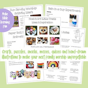 JW Kids Noah's Ark Activity Set: Bible Crafts, Games, Puzzles Hands-On Activities (Digital Download) image 5
