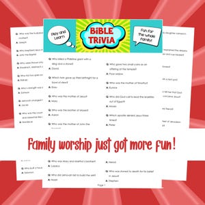 Jogo de Curiosidades Bíblicas para Imprimir | 340 Perguntas Bíblicas para Crianças, Adolescentes e Adultos | Culto Familiar Cristão, Educação Domiciliar e Atividades em Grupo de Jovens