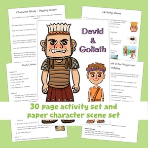 JW Kids - David y Goliat - Juego de actividades con personajes bíblicos - Descarga digital