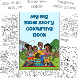 JW Kids, Página para colorear de la historia bíblica, Libro para colorear, Página para colorear para niños, Ministerio infantil