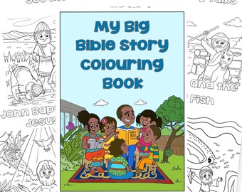 Bible Story Coloring Book for JW Kids 3-6 years (Digital Download)
