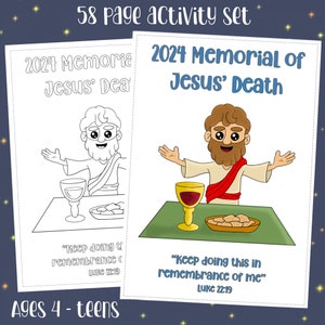 JW Kids 2024 Memorial Activity Notebook  - Instant PDF Download