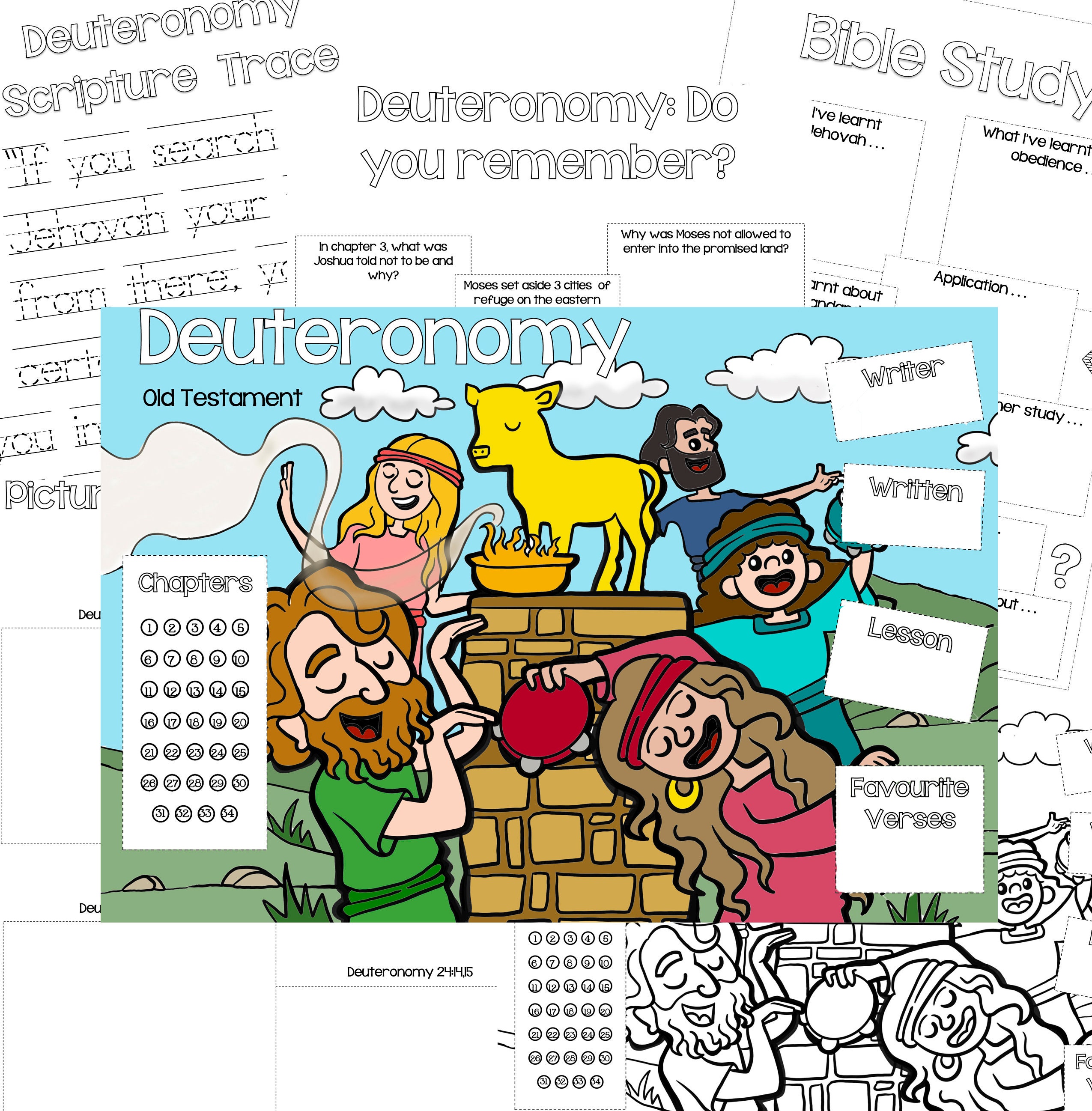 JW Kids Bible Activity DEUTERONOMY PDF Download - Etsy UK