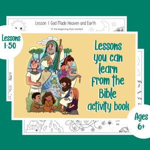 JW Kids - Lessons You Can Learn from the Bible Worksheets, Lessons 1-50, Activities, Meeting, Family Worship, Study, Homeschool