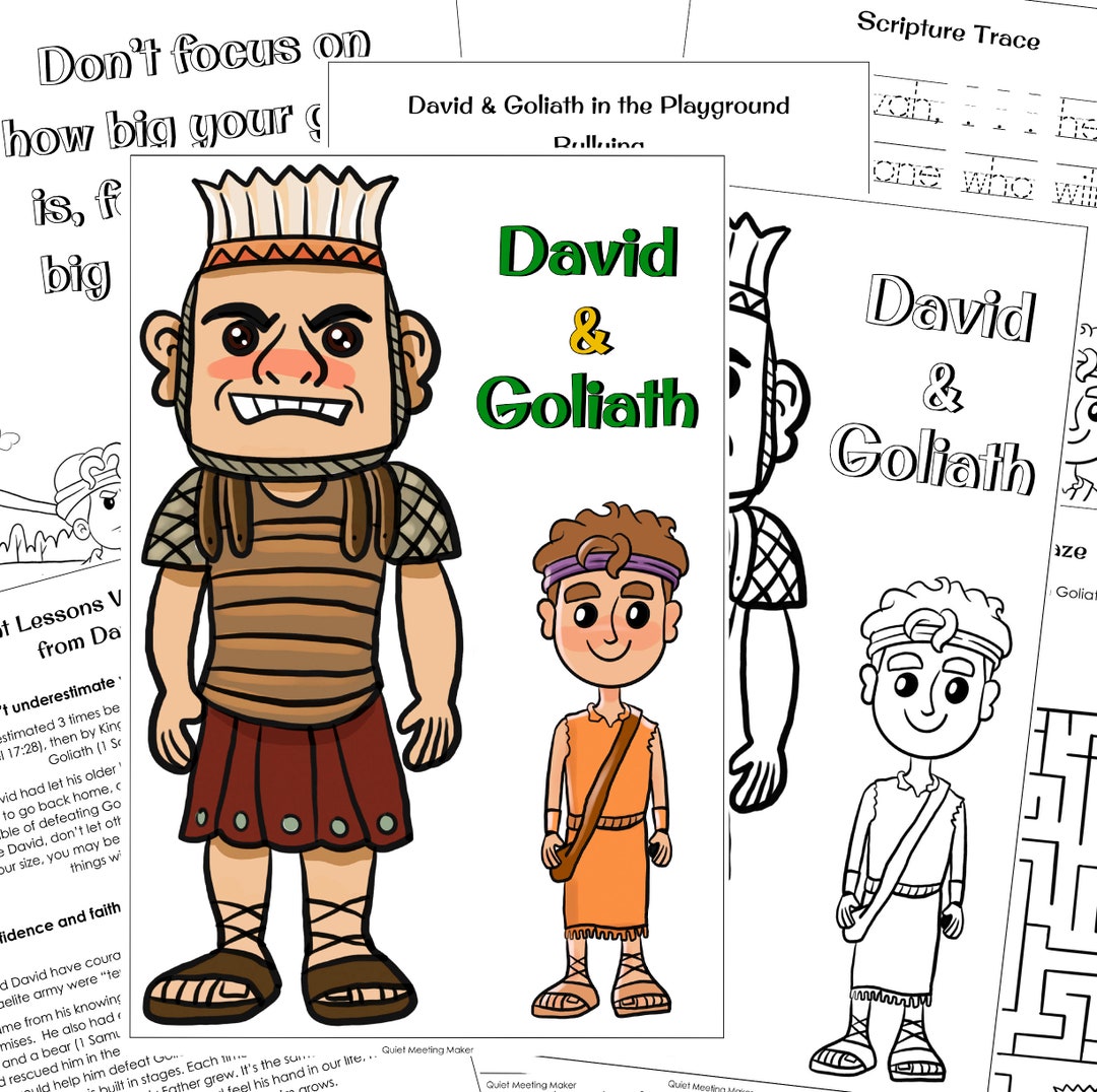 david-and-goliath-bible-character-activity-set-pdf-etsy