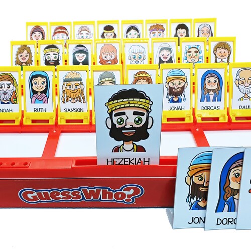 GUESS WHO Set 2 Bible Character Game Cards PDF Download - Etsy Australia