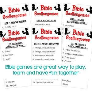 JW Game - BIBLE SCATTERGORIES - Instant Pdf Download - Etsy