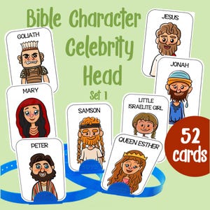 Bible Character Guessing Game: Family Fun, JW Kids (Digital Download Set 1)