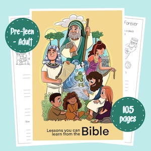 JW Printable for Lessons You Can Learn from Bible | Bible Study Workbook | JW Activity | Teen, Preteen & Adult Worksheets