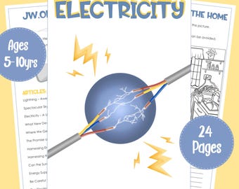 Zeszyt ćwiczeń z elektryczności dla dzieci Świadków Jehowy, ćwiczenia praktyczne, eksperymenty naukowe do edukacji domowej i chrześcijańskiej (wersja do pobrania w wersji cyfrowej)
