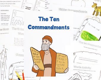 JW - The Ten Commandments Activity Set Instant PDF Download