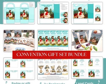 Materiale stampabile per sacchetti regalo della Convention JW, etichette regalo e segnalibri, regali per bambini, regali per i delegati, ringraziamenti per i volontari, download immediato.