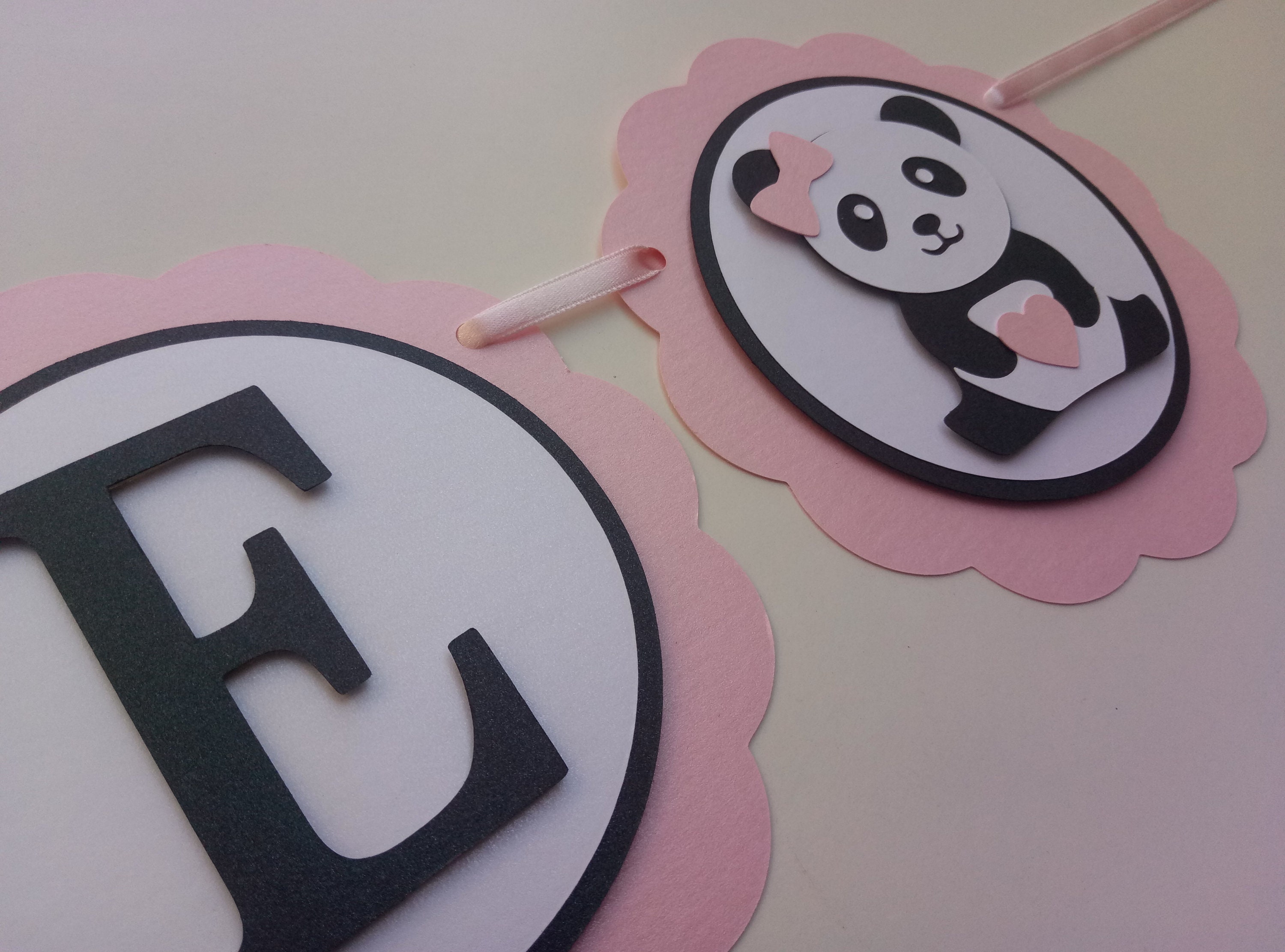 Panda Bear Banner Panda Birthday Banner Panda Bear Birthday | Etsy