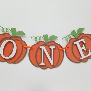 Pumpkin Banner, First Birthday Pumpkin Banner, Pumpkin Birthday Party, ONE Pumpkin banner, ONE Highchair Banner, Little Pumpkin