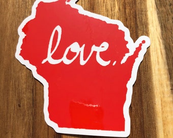 Wisconsin LOVE sticker