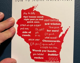 How to speak Wisconsin greeting card