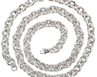 Collier Sautoir Double Rang Vintage Signé MONET - Années 80, Plaqué Doré