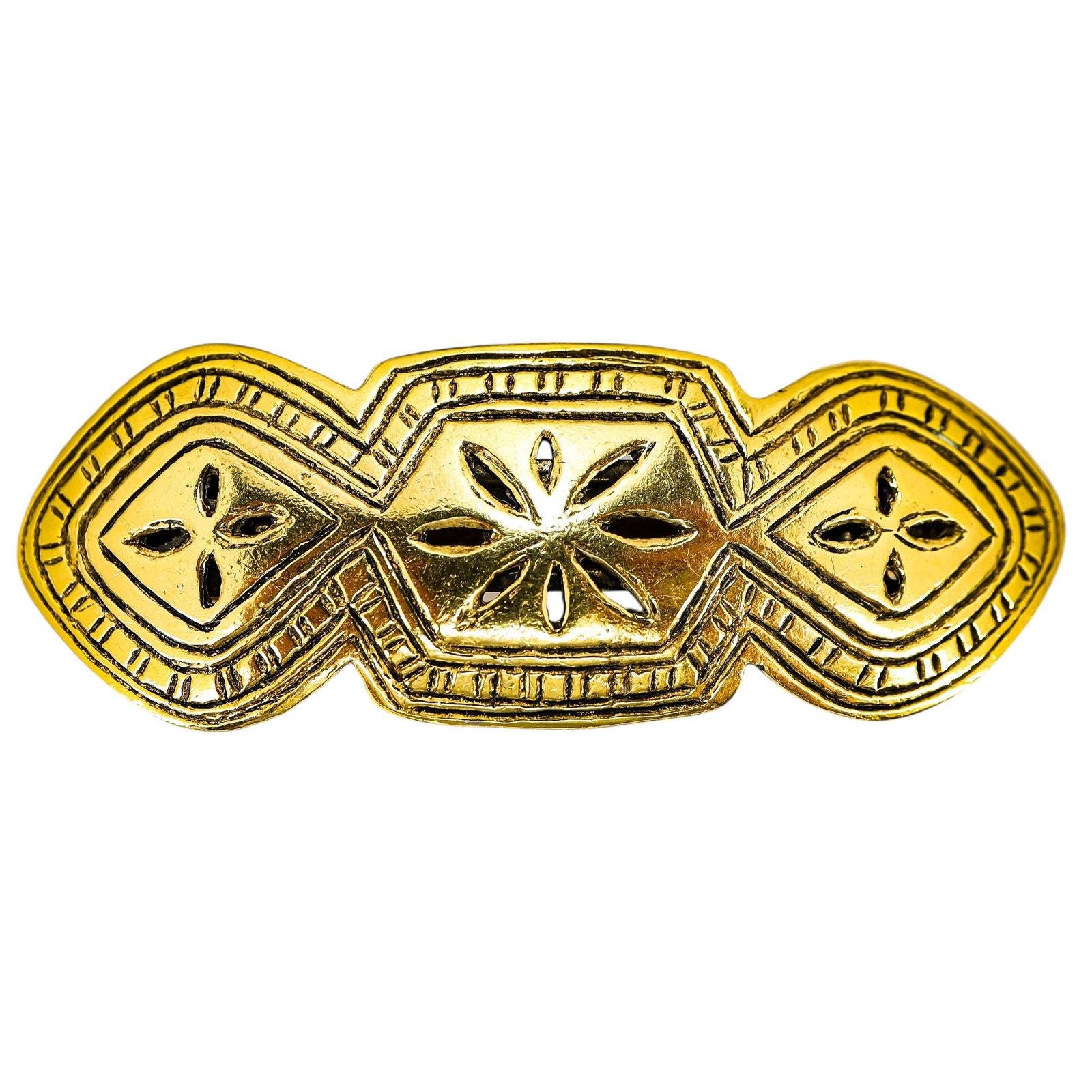 Made in France Gold Barrette - Etsy