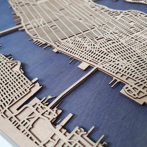 Cartes de ville personnalisées, cartes de rues 3D  pour cadeau de mariage ou d'anniversaire, décoration murale hôtel ou restaurant