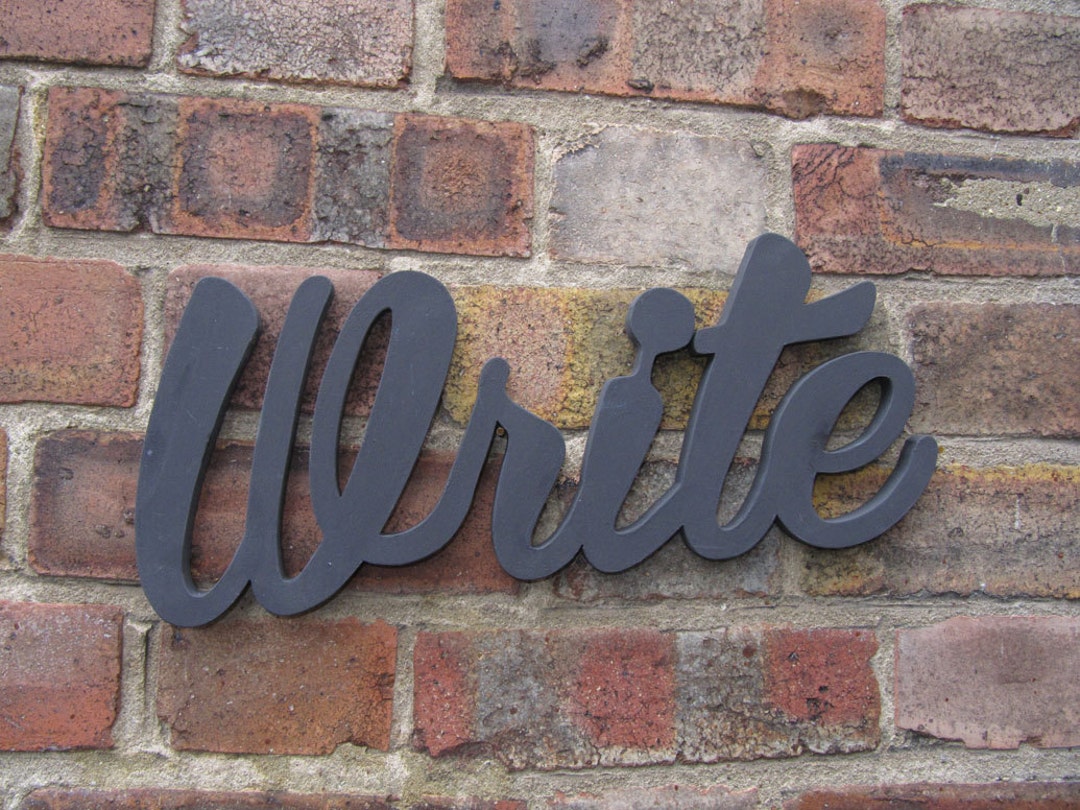 Write Sign Pics Handmade Wood 'write' Sign, New Home Decor - Etsy
