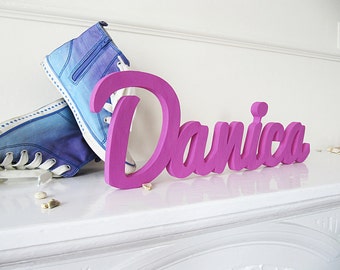 Danica, Signos y placas de nombre, Nombre personalizado del bebé, Regalo de Navidad, Decoración de la habitación de los niños, Guardería