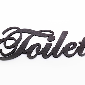 Toilet Wooden Door sign for  Home or Restaurant , Cafe , Office , Hotel , Wooden signage, Restroom decor , Bathroom accessories
