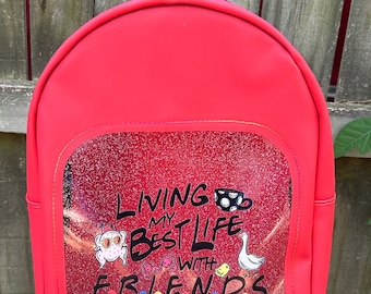 Mini Backpack Purse with Clear Front Window