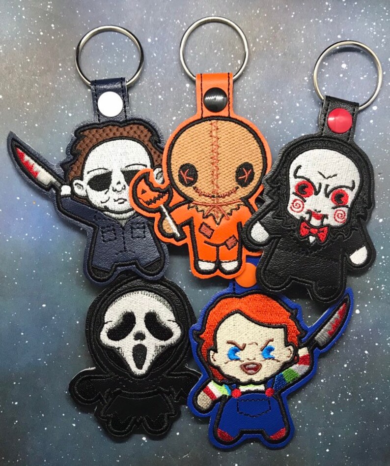 Inspired Horror Chibis Snaptab Keychains - Etsy