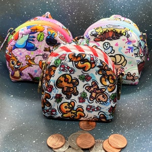 FENICAL Coin Purse Mini Bckpack Coin Pouch Zip Backpack keychain Small Bag  Charms for Women Kids