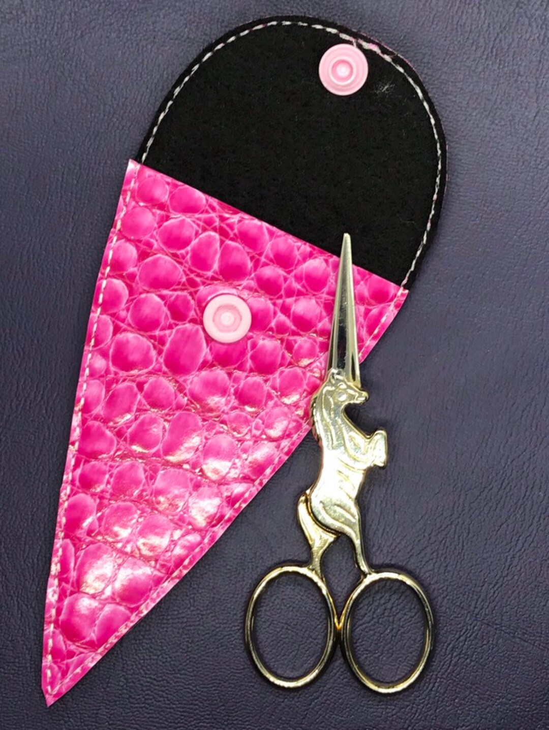 Custom Embroidery Scissor Case Etsy