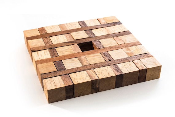 Crisscross Interlocking Puzzle, Hard Puzzle, Complex Puzzle, Wood